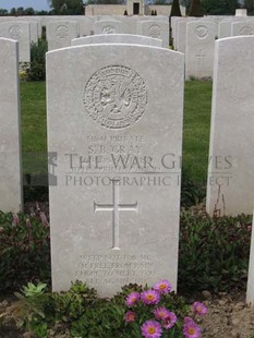 MONT HUON MILITARY CEMETERY, LE TREPORT - GRAY, SIDNEY BENJAMIN