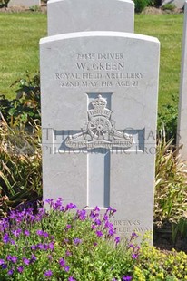 MONT HUON MILITARY CEMETERY, LE TREPORT - GREEN, WILLIAM