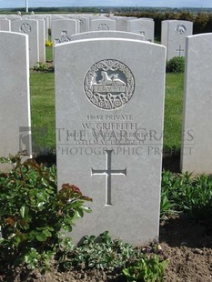 MONT HUON MILITARY CEMETERY, LE TREPORT - GRIFFITH, WILLIAM