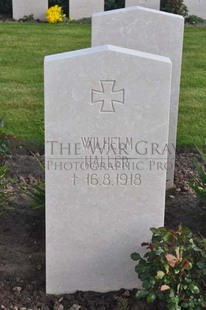 MONT HUON MILITARY CEMETERY, LE TREPORT - HALLER, WILHELM