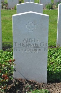 MONT HUON MILITARY CEMETERY, LE TREPORT - HALLMANN, VALENTIN