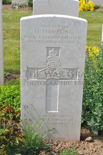 MONT HUON MILITARY CEMETERY, LE TREPORT - HAMBLING, HENRY