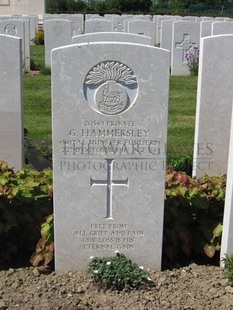 MONT HUON MILITARY CEMETERY, LE TREPORT - HAMMERSLEY, GEORGE