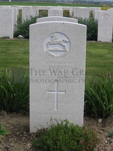 MONT HUON MILITARY CEMETERY, LE TREPORT - HARRISON, W