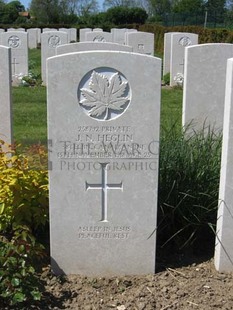 MONT HUON MILITARY CEMETERY, LE TREPORT - HEGLIN, JOSEPH NATHANIEL