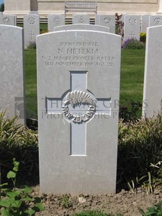 MONT HUON MILITARY CEMETERY, LE TREPORT - HETEKIA, NGAHANA