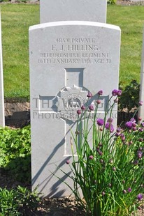 MONT HUON MILITARY CEMETERY, LE TREPORT - HILLING, FREDERICK JOHN