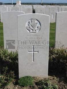 MONT HUON MILITARY CEMETERY, LE TREPORT - HILLOCKS, W