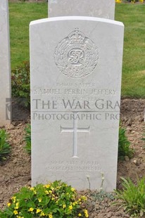 MONT HUON MILITARY CEMETERY, LE TREPORT - JEFFERY, SAMUEL PERRIN