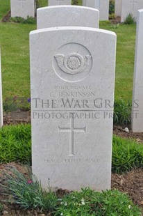 MONT HUON MILITARY CEMETERY, LE TREPORT - JENKINSON, CECIL