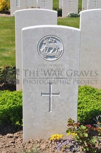 MONT HUON MILITARY CEMETERY, LE TREPORT - JORDAN, JAMES EDWARD