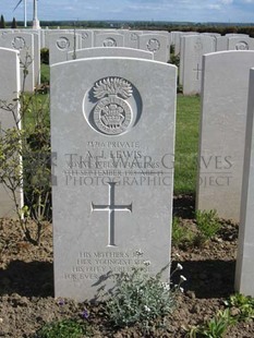 MONT HUON MILITARY CEMETERY, LE TREPORT - LEWIS, A J