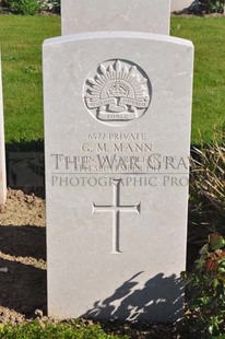 MONT HUON MILITARY CEMETERY, LE TREPORT - MANN, GEORGE MICHAEL