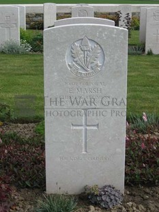 MONT HUON MILITARY CEMETERY, LE TREPORT - MARSH, EDWIN