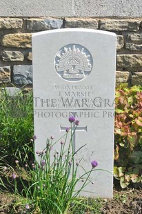 MONT HUON MILITARY CEMETERY, LE TREPORT - MARSH, JAMES