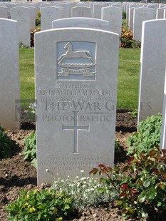 MONT HUON MILITARY CEMETERY, LE TREPORT - MARSH, JOHN WILLIAM