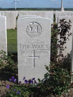 MONT HUON MILITARY CEMETERY, LE TREPORT - MATHESON, A