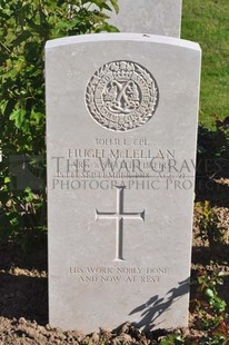 MONT HUON MILITARY CEMETERY, LE TREPORT - McLELLAN, HUGH