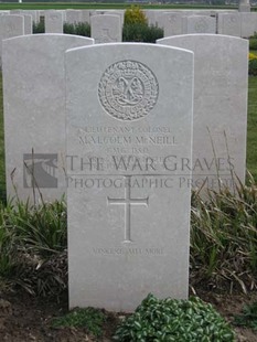 MONT HUON MILITARY CEMETERY, LE TREPORT - McNEILL, MALCOLM