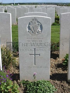 MONT HUON MILITARY CEMETERY, LE TREPORT - MILLAR, WILLIAM