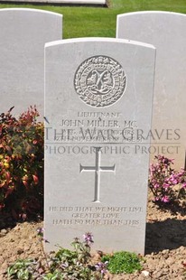 MONT HUON MILITARY CEMETERY, LE TREPORT - MILLER, JOHN