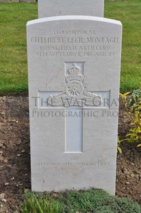 MONT HUON MILITARY CEMETERY, LE TREPORT - MONTAGU, CUTHBERT CECIL SID