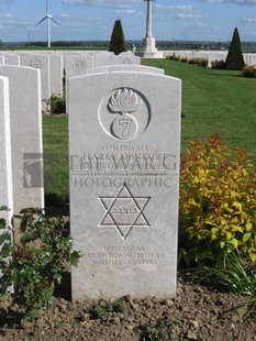 MONT HUON MILITARY CEMETERY, LE TREPORT - MONTSOFF, HARRY