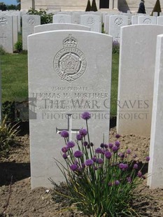 MONT HUON MILITARY CEMETERY, LE TREPORT - MORTIMER, THOMAS WILLIAM