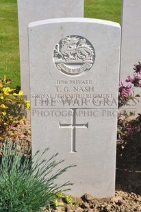 MONT HUON MILITARY CEMETERY, LE TREPORT - NASH, THOMAS GEORGE