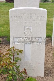 MONT HUON MILITARY CEMETERY, LE TREPORT - O'SULLIVAN, DANIEL JOSEPH