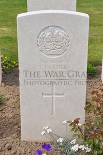 MONT HUON MILITARY CEMETERY, LE TREPORT - PALMER, J