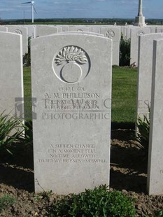 MONT HUON MILITARY CEMETERY, LE TREPORT - PHILLIPSON, AINSLEY MORRIS