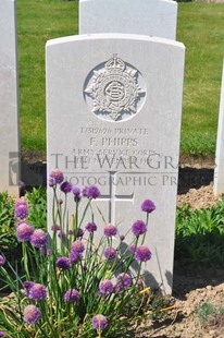 MONT HUON MILITARY CEMETERY, LE TREPORT - PHIPPS, F