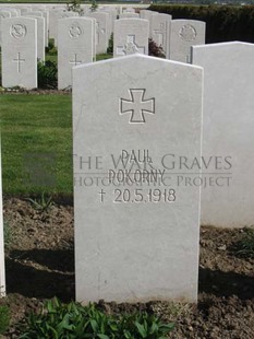 MONT HUON MILITARY CEMETERY, LE TREPORT - POKORNY, PAUL