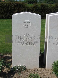 MONT HUON MILITARY CEMETERY, LE TREPORT - POLSTER, MAX