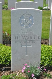 MONT HUON MILITARY CEMETERY, LE TREPORT - RANDALL, PERCY