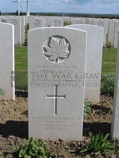 MONT HUON MILITARY CEMETERY, LE TREPORT - REEVE, HENRY