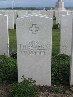 MONT HUON MILITARY CEMETERY, LE TREPORT - REINKE, FRANZ