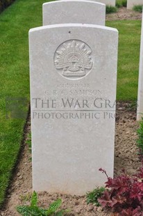 MONT HUON MILITARY CEMETERY, LE TREPORT - SAMPSON, CLEM ROY CLARENCE