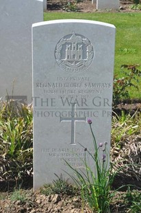 MONT HUON MILITARY CEMETERY, LE TREPORT - SAMWAYS, REGINALD GEORGE