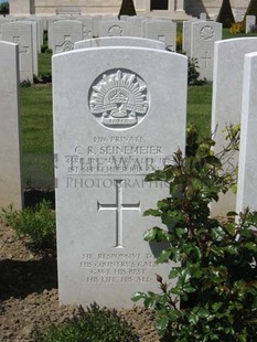 MONT HUON MILITARY CEMETERY, LE TREPORT - SEINEMEIER, CONRAD ROBERT