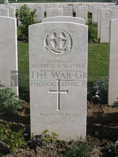 MONT HUON MILITARY CEMETERY, LE TREPORT - SLATTER, CHARLES ALEXANDER