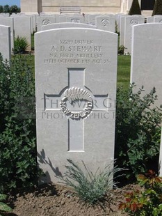 MONT HUON MILITARY CEMETERY, LE TREPORT - STEWART, ARTHUR DAVID