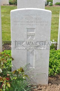 MONT HUON MILITARY CEMETERY, LE TREPORT - STOKES, A G