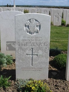 MONT HUON MILITARY CEMETERY, LE TREPORT - STUART, COLIN