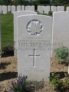 MONT HUON MILITARY CEMETERY, LE TREPORT - SYMPSON, SYMONS DALTON HALL