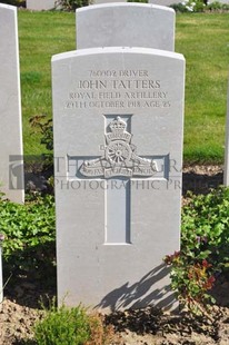 MONT HUON MILITARY CEMETERY, LE TREPORT - TATTERS, JOHN