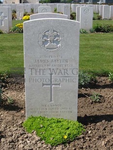 MONT HUON MILITARY CEMETERY, LE TREPORT - TAYLOR, JAMES