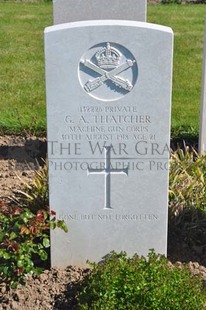 MONT HUON MILITARY CEMETERY, LE TREPORT - THATCHER, GEORGE ALFRED