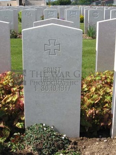 MONT HUON MILITARY CEMETERY, LE TREPORT - THEUNER, ERNST